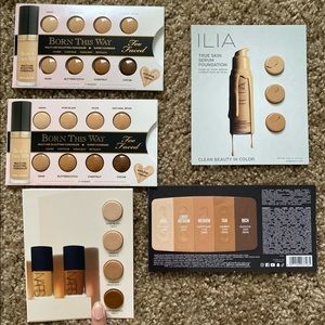 Too faced, Nars, Ilia, and Huda beauty